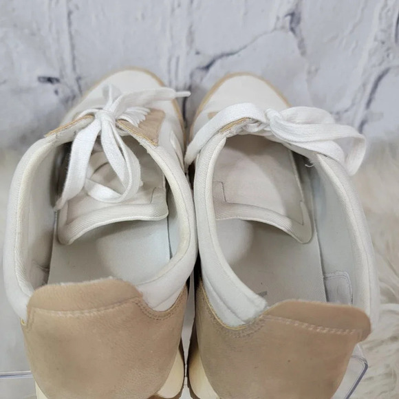 MIA Womens 9 Fashion Sneakers Cream Natural Casual Tennis Shoe Athleisure Cute - Picture 9 of 11